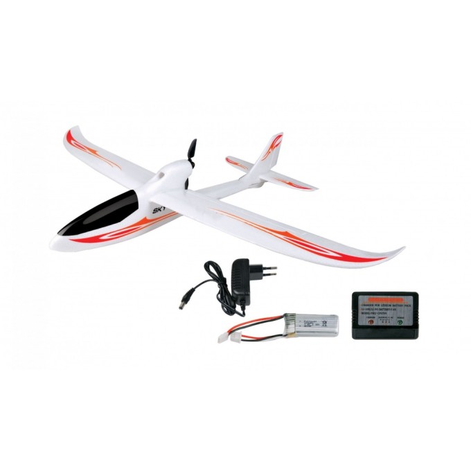 RC vliegtuig S-IDEE SKY-KING rood RC vliegtuig S-IDEE SKY-KING rood