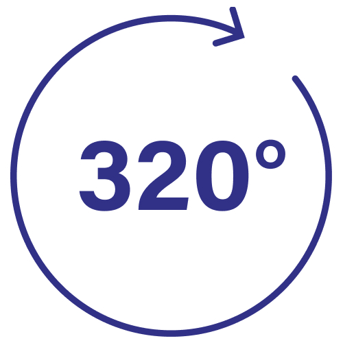 320° oscilation